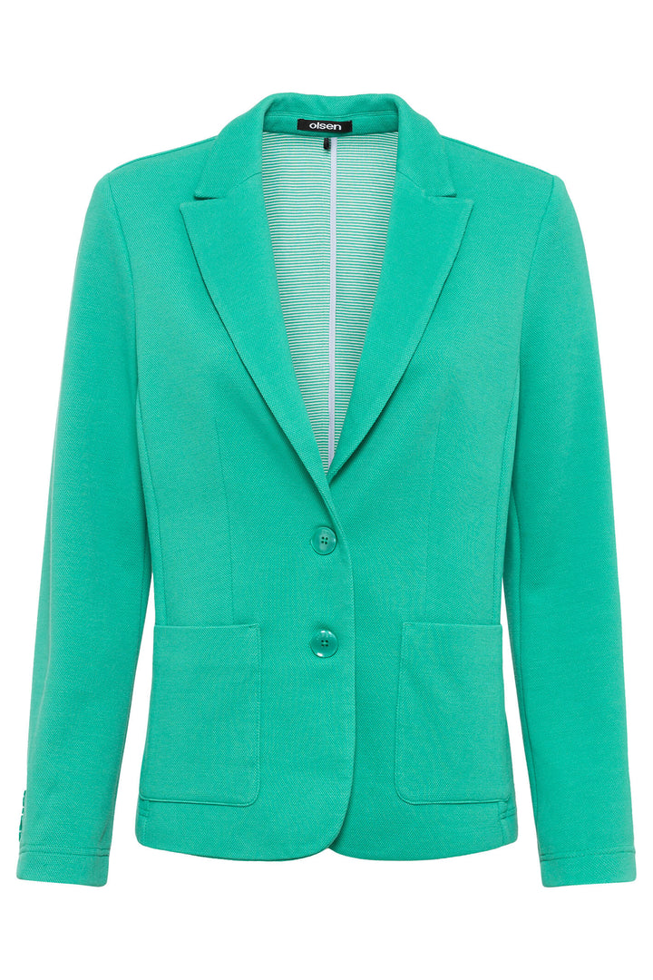 Olsen 15001367 Vivid Green Blazer Jacket - Shirley Allum Boutique