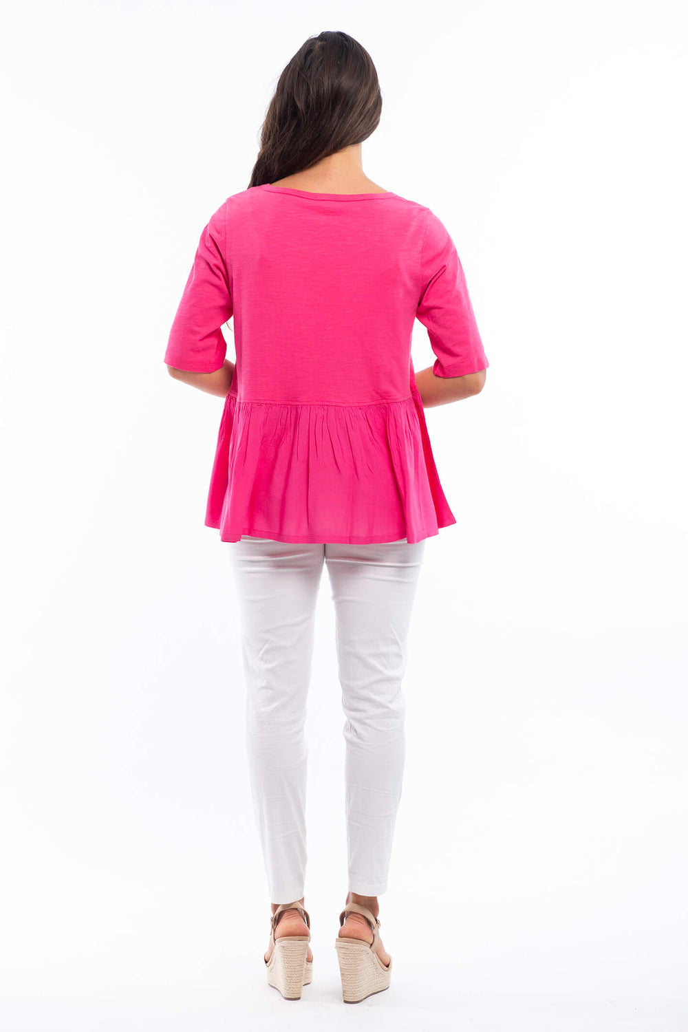 Orientique 12213 Pink Orchard Knit Top - Shirley Allum Boutique