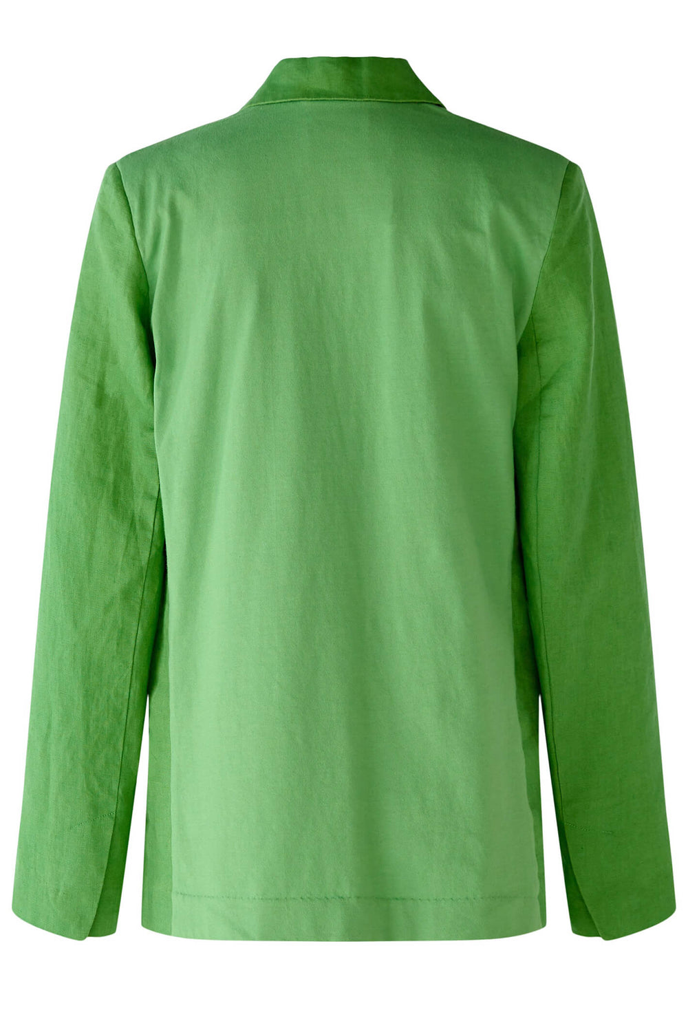 Oui 78459 Leaf Green Linen One Button Jacket - Shirley Allum Boutique