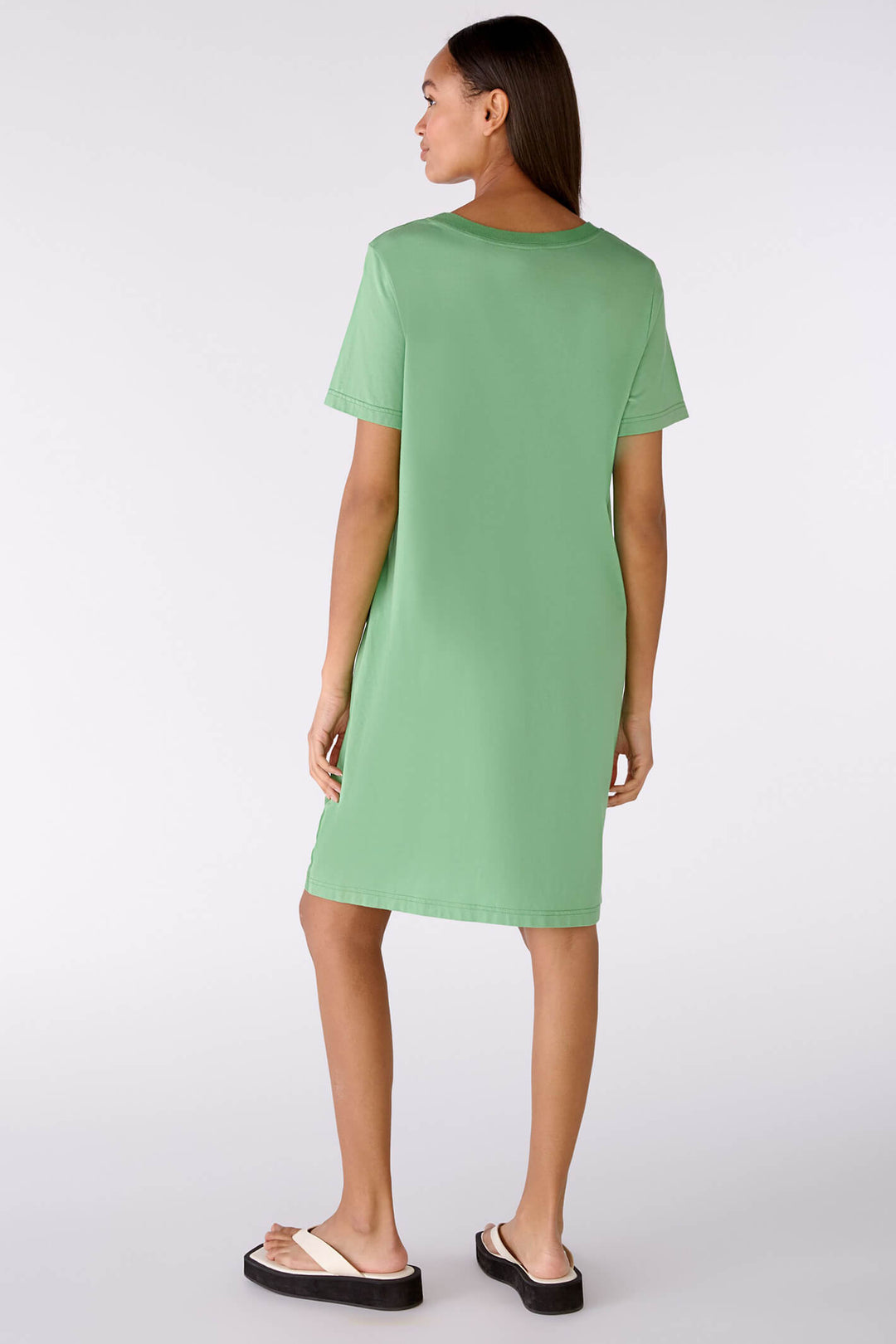 Oui 78504 Leaf Green Linen & Cotton Short Sleeve Dress Shirley Allum Boutique Oui 78504 Leaf Green Linen & Cotton Short Sleeve Dress Shirley Allum Boutique