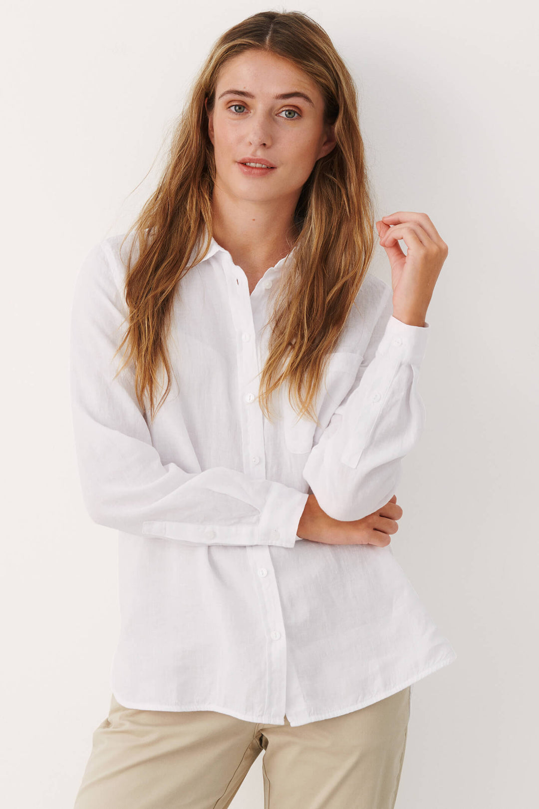 Part Two 30306952 110601 Kivas Bright White Shirt - Shirley Allum Boutique