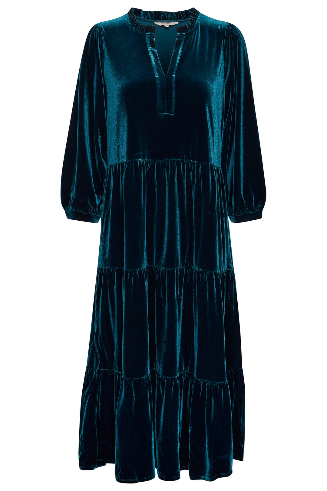 Part Two 30307366 Viggasa Teal Blue 194122 Moonlit Ocean Velvet Dress - Shirley Allum Boutique