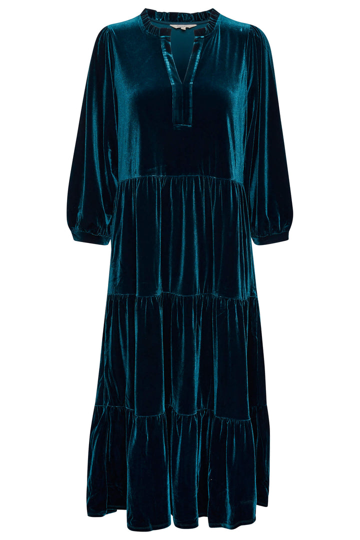 Part Two 30307366 Viggasa Teal Blue 194122 Moonlit Ocean Velvet Dress - Shirley Allum Boutique
