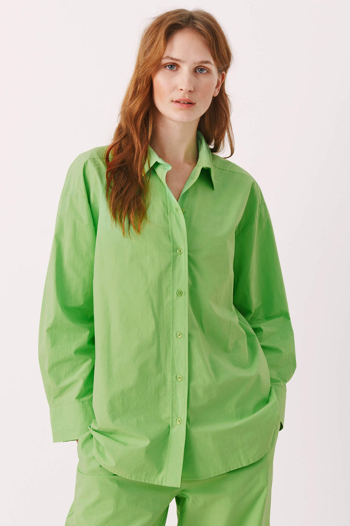 Part Two 30307518 156437 Savanna Grass Green Shirt - Shirley Allum Boutique