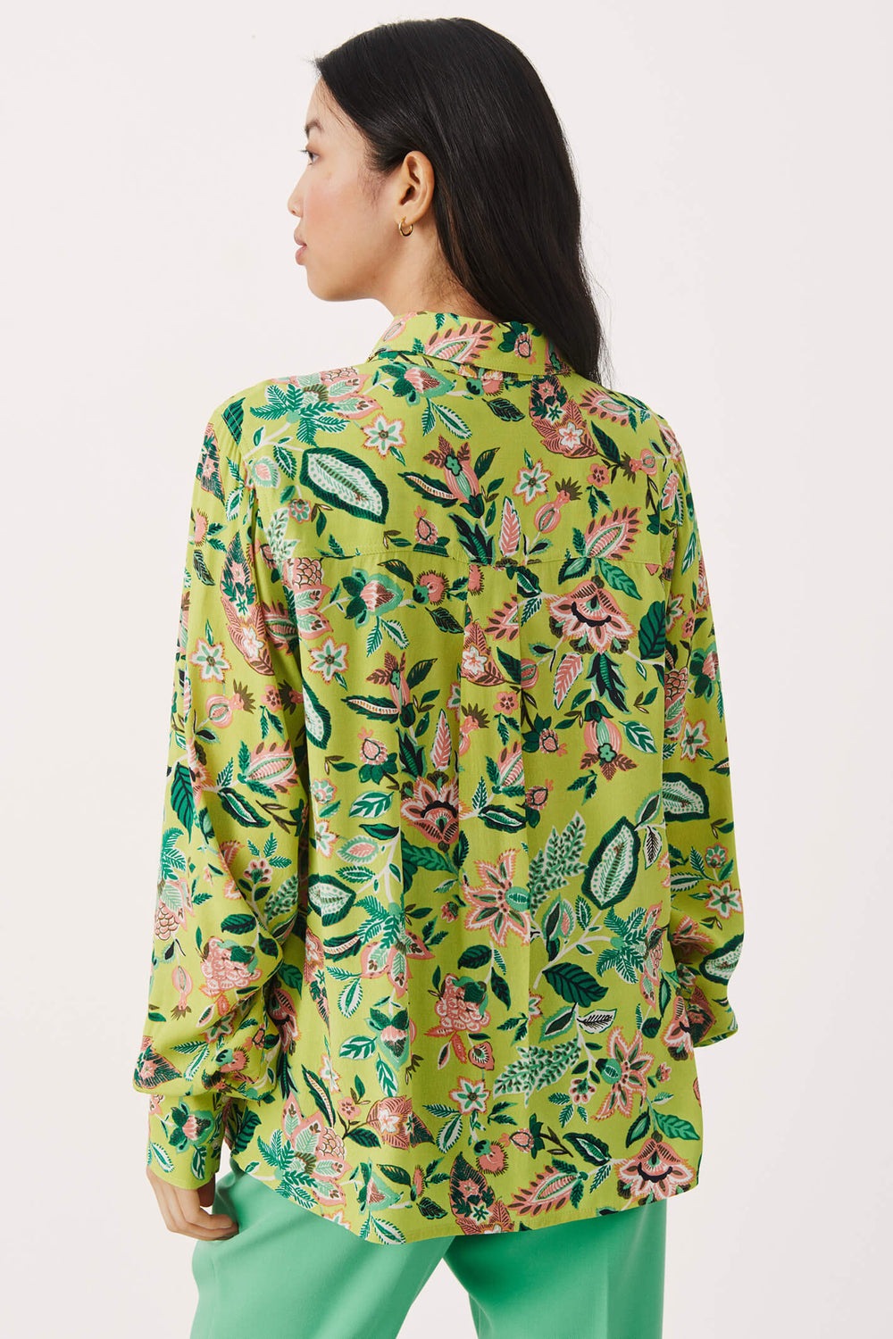 Part Two 30307521 301845 Oasis Craft Sabila Green Blouse - Shilrey Allum Boutique