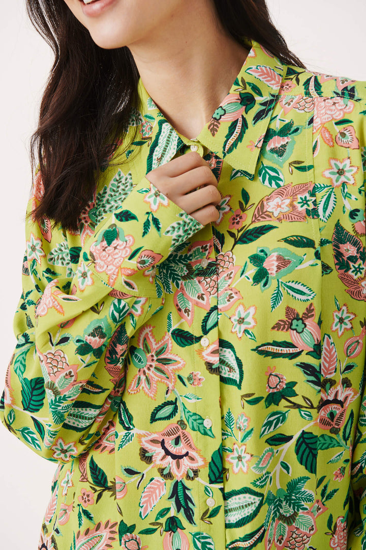 Part Two 30307521 301845 Oasis Craft Sabila Green Blouse - Shilrey Allum Boutique