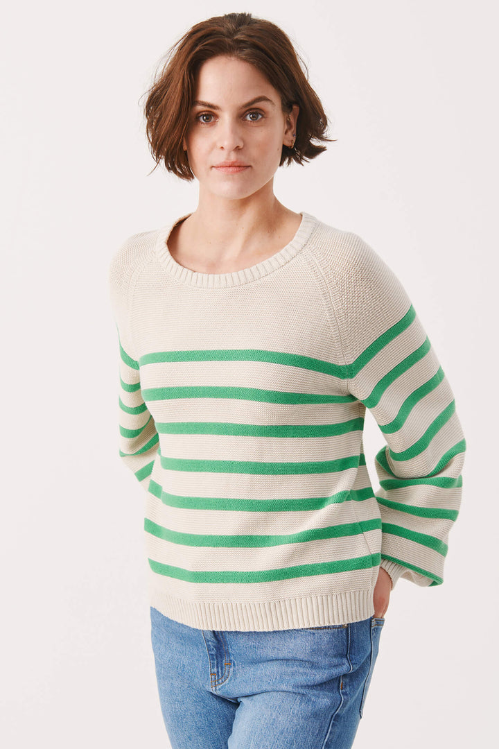 Part Two 30307539 301899 Saya Greenbriar Stripe Jumper - Shirley Allum Boutique