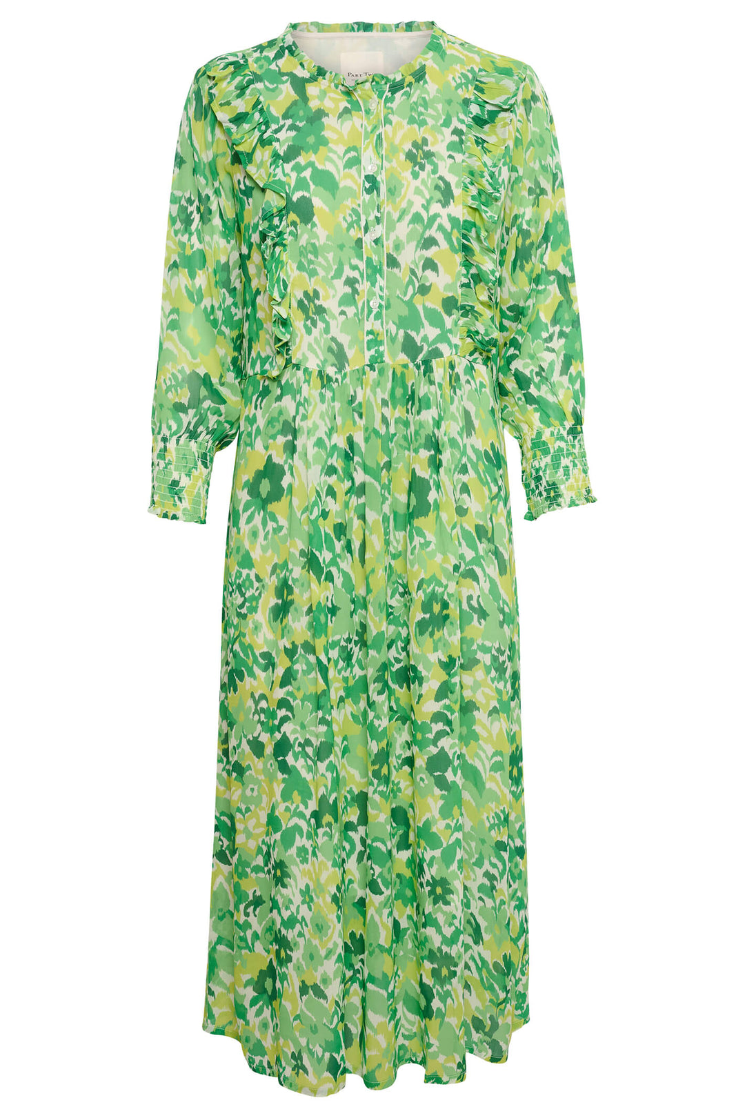Part Two 30307557 301866 Sila Green Print Dress - Shirley Allum Boutique