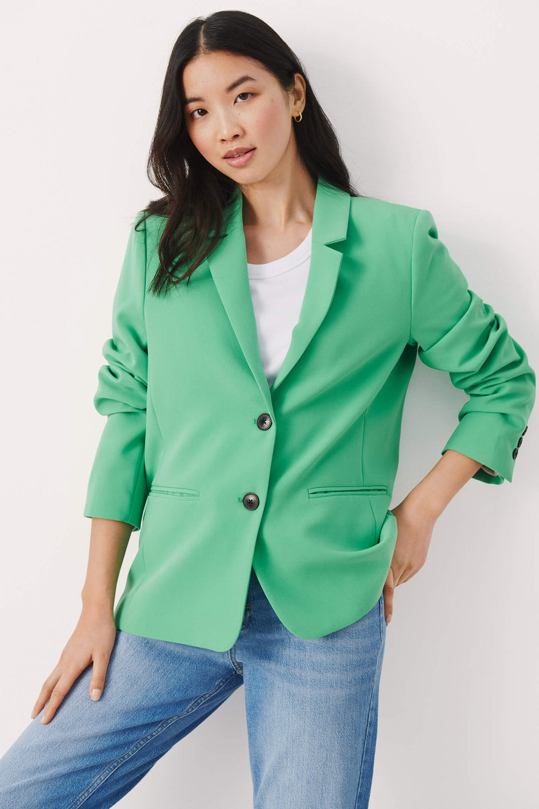 Part Two 30307727 Najanas Greenbriar Green Jacket - Shirley Allum Boutique