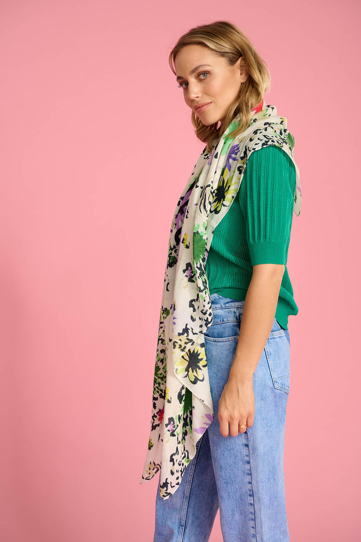 POM Amsterdam SP6782 Flower Confetti Dare Shawl - Shirley Allum Boutique