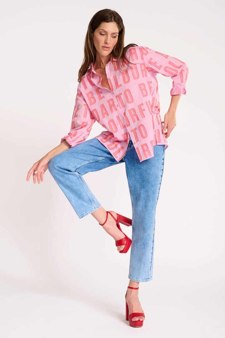 POM Amsterdam SP6833 Mila Dare To Be Pink Blouse - Shirley Allum Boutique