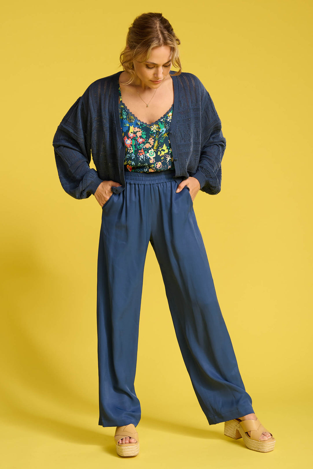 POM Amsterdam SP6856 Indigo Blue Trouser - Shirley Allum Boutique