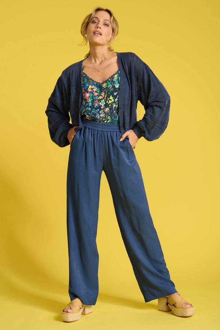 POM Amsterdam SP6856 Indigo Blue Trouser - Shirley Allum Boutique