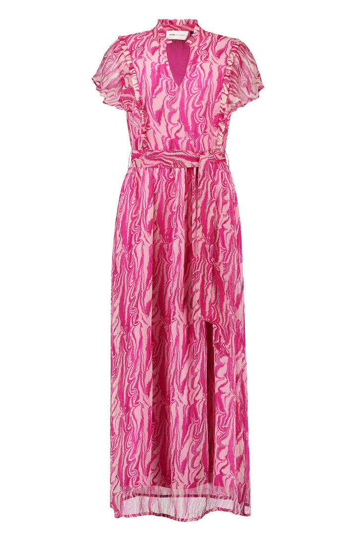 POM Amsterdam SP6897 Marmer Mix Fuchsia Dress - Shirley Allum Boutique