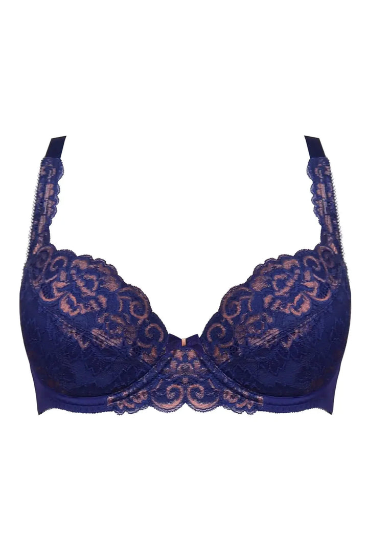 Pour Moi PM-183300 BlueRose Forever Fiore Padded Plunge Bra - Shirley Allum Boutique