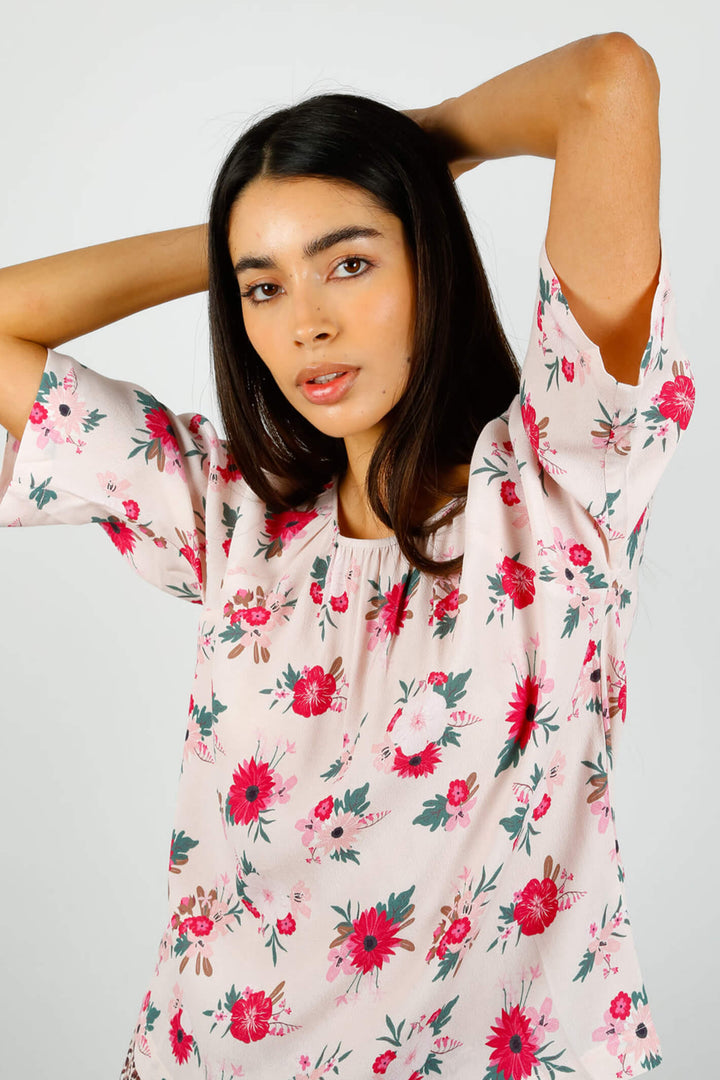 Primrose Park Violet Sand Bloom Print 04 Top - Shirley Allum Boutique
