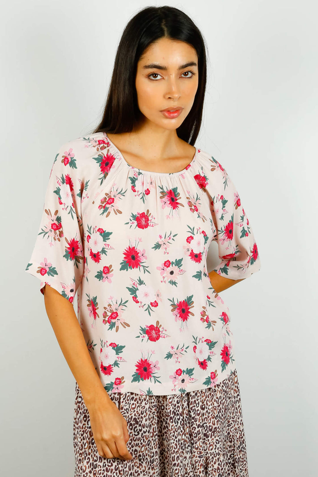 Primrose Park Violet Sand Bloom Print 04 Top - Shirley Allum Boutique