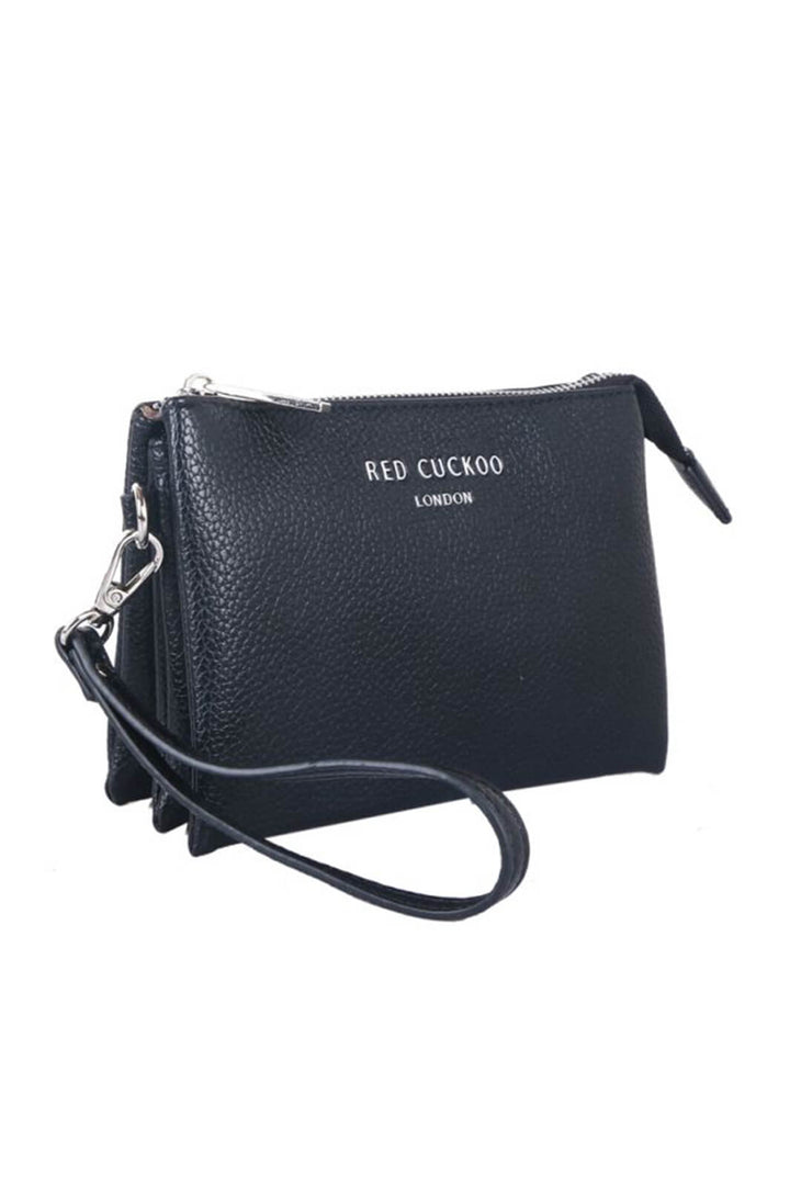 Red Cuckoo PP102 Black Small Clutch Bag - Shirley Allum Boutique