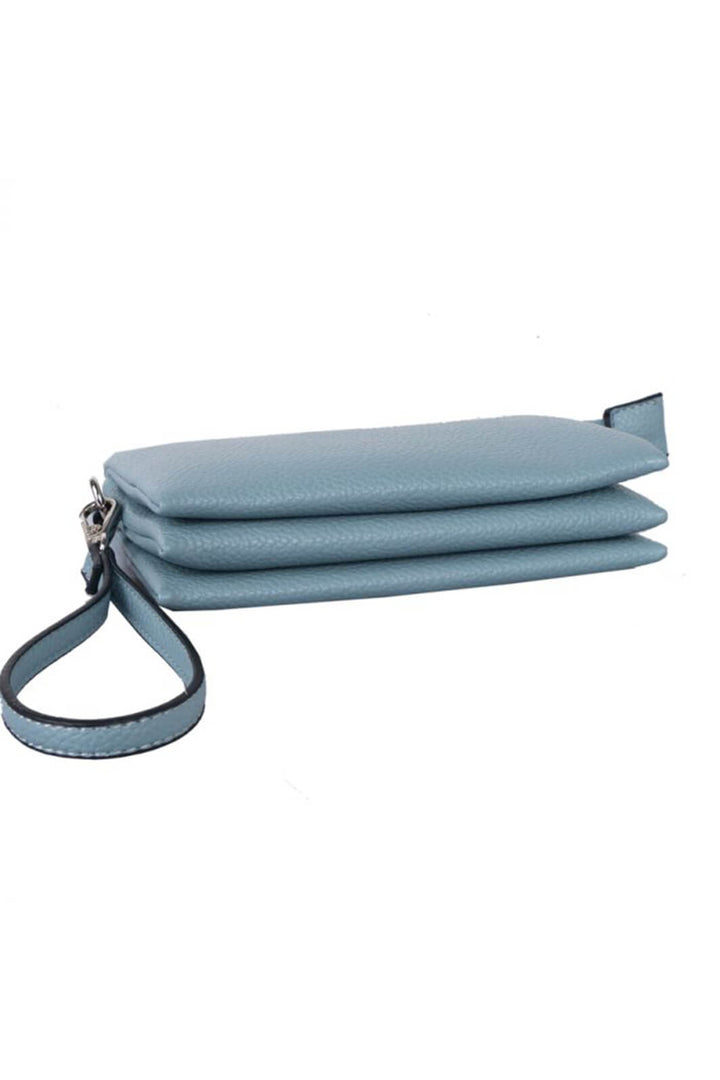 Red Cuckoo PP102 Blue Small Clutch Bag - Shirley Allum Boutique