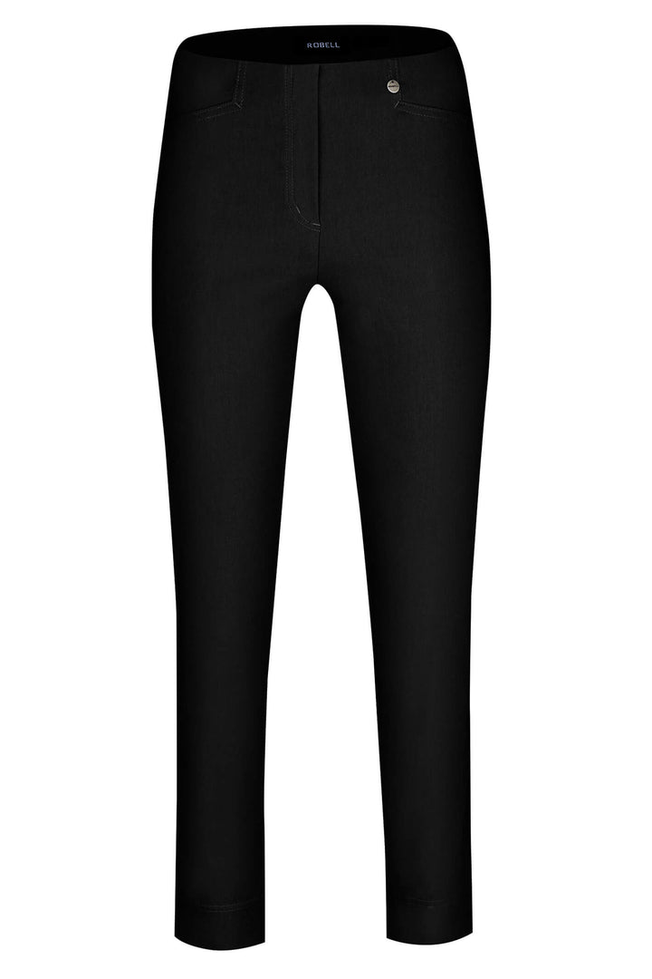 Robell 51527 5499 90 Rose 09 Black Cropped Trouser - Shirley Allum Boutique