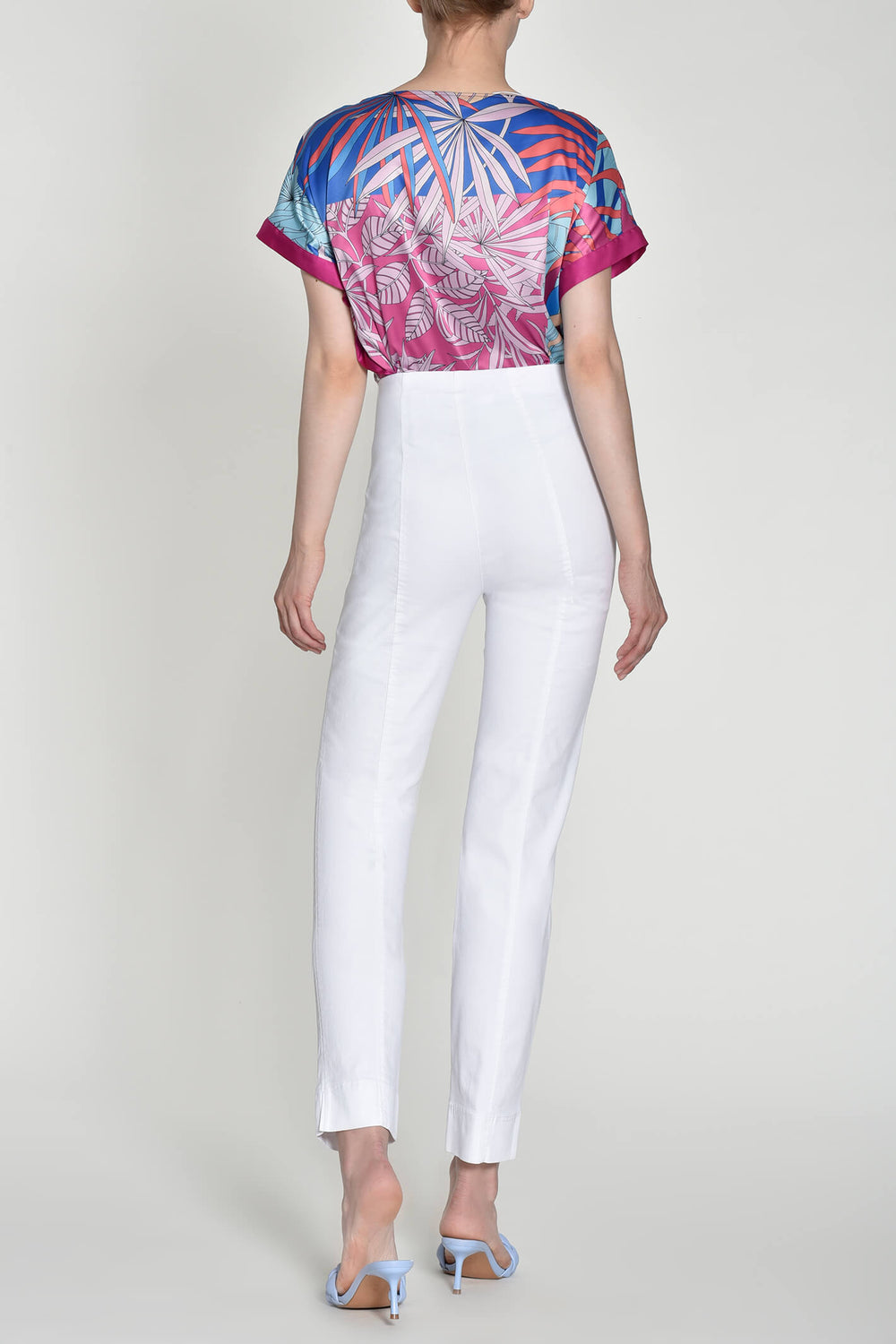 Robell 51639 5448 10 Marie Slim White Fit Jean - Shirley Allum Boutique