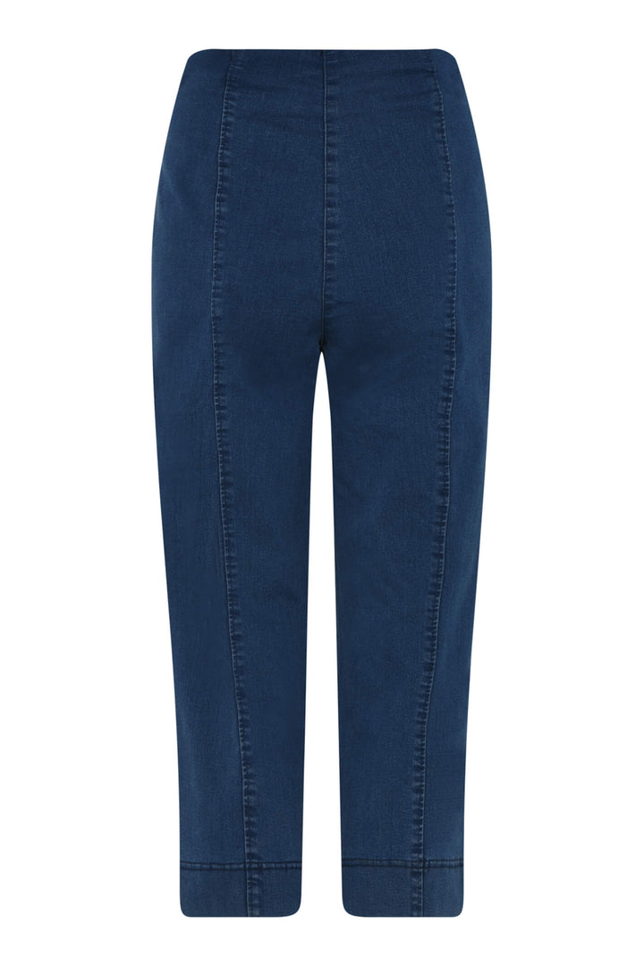 Robell 51664 5448 Marie 07 Crop Denim Blue 64 Trouser - Shirley Allum Boutique