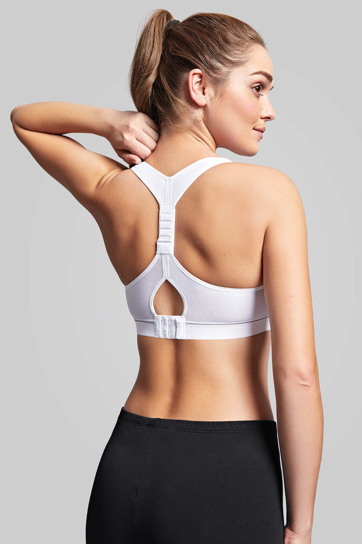 Royce S8020 Impact Free Flex Fit White Sport Bra - Shirley Allum Boutique