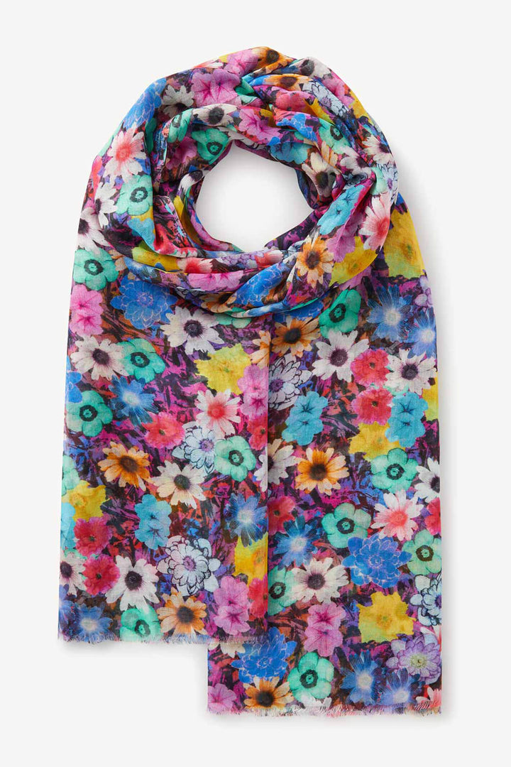 Sahara AHA5304-SBB Multi Summer Bloom Blend Scarf - Shirley Allum Boutique