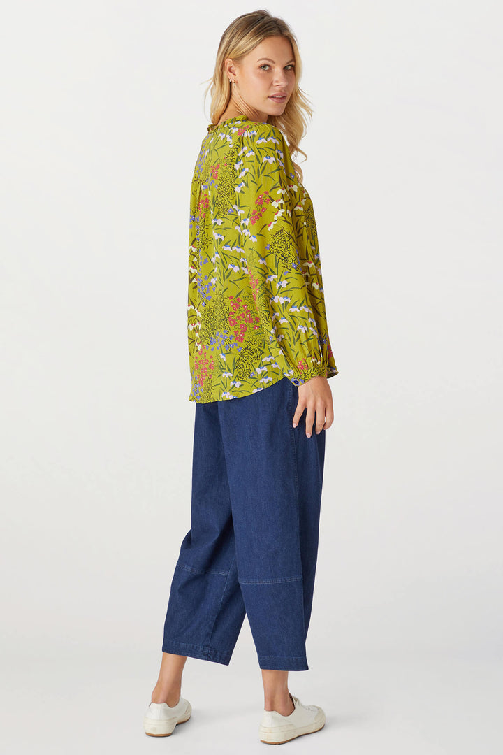 Sahara GRT5141-TRG Green Tranquil Garden Print Shirt - Shirley Allum Boutique