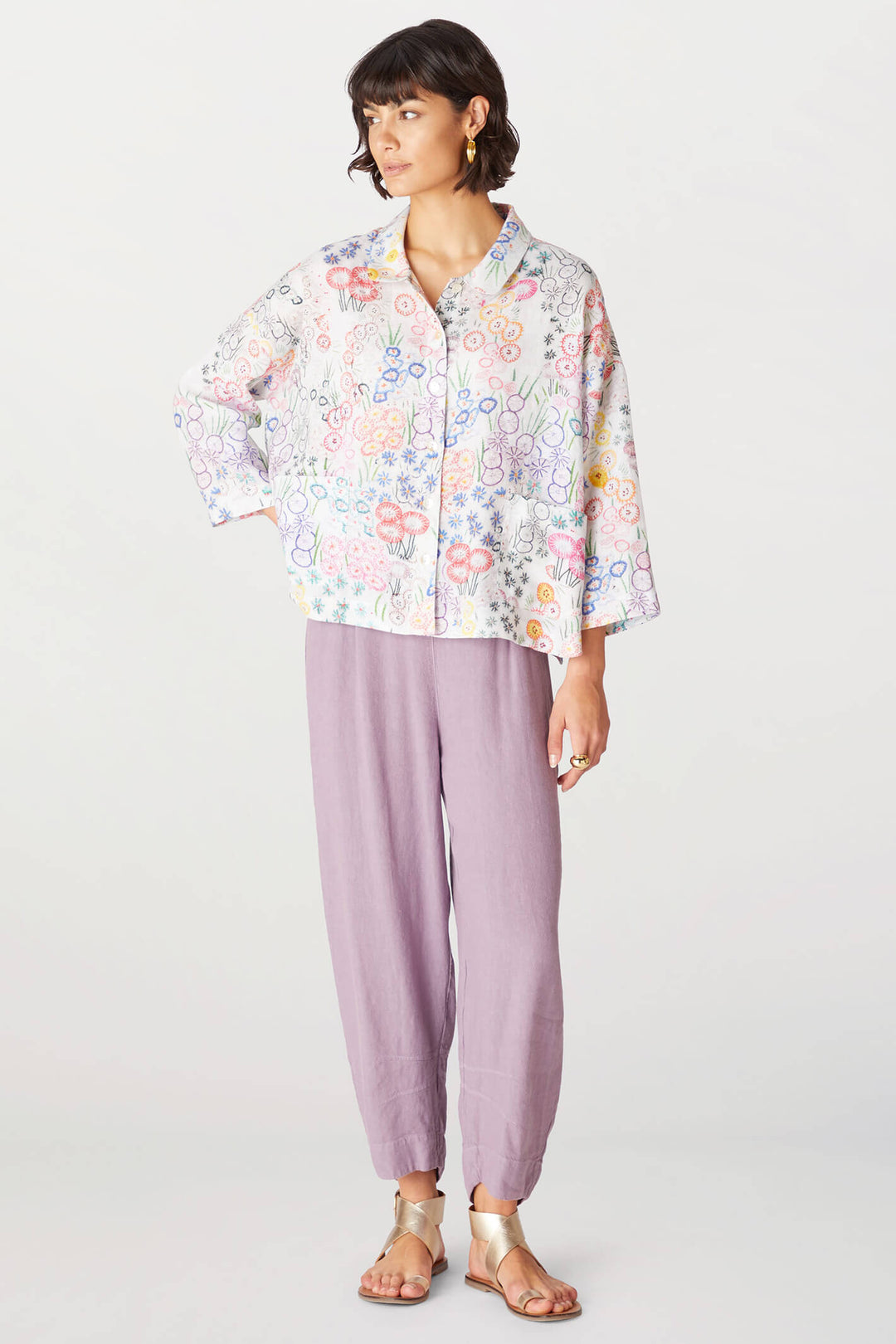 Sahara GRT5175-VFP Multi Vintage Print Shirt - Shirley Allum Boutique