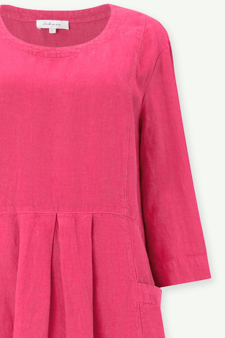 Sahara LAD4636 FWL Camilia Linen Pocket Dress - Shirley Allum Boutique