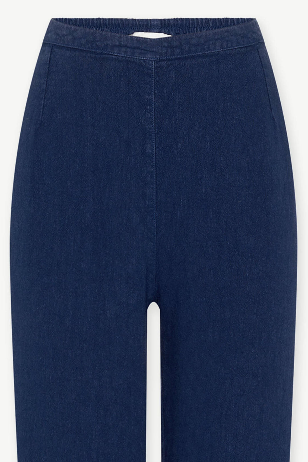 Sahara LAP3665A HTL Midnight Blue Textured Linen Slim Trouser - Shirley Allum Boutique