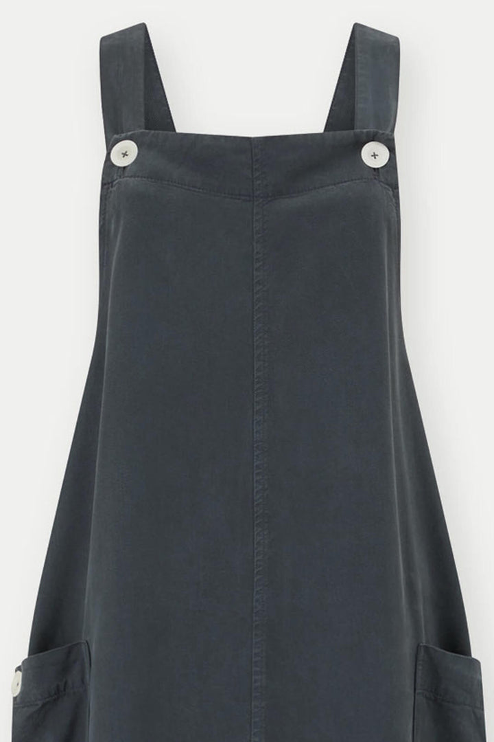 Sahara RED4694 NTT Steel Tencel Twill Pinafore Dress - Shirley Allum Boutique