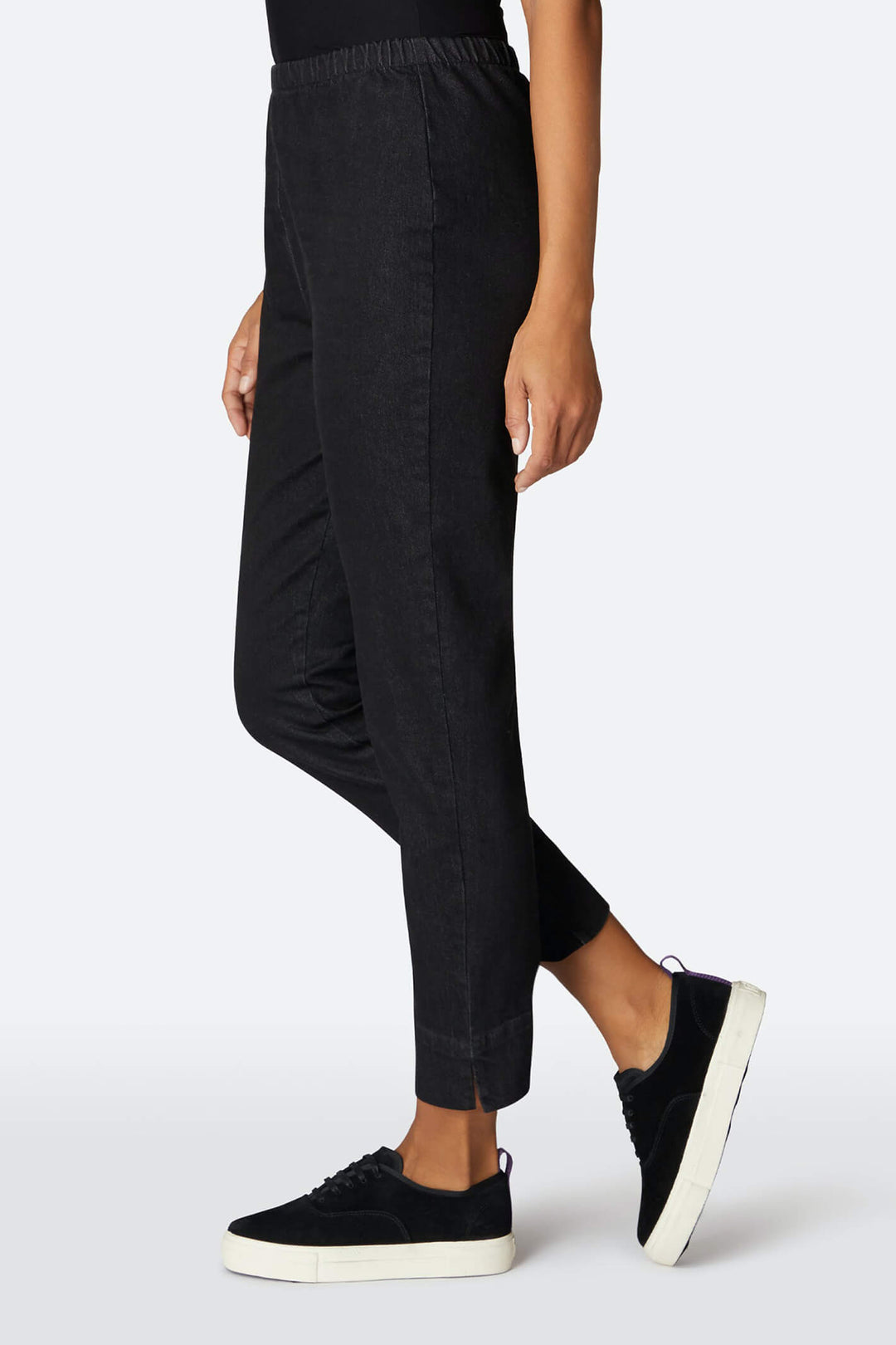 Sahara REP529-STC Black Stretch Ankle Grazer Jeans - Shirley Allum
