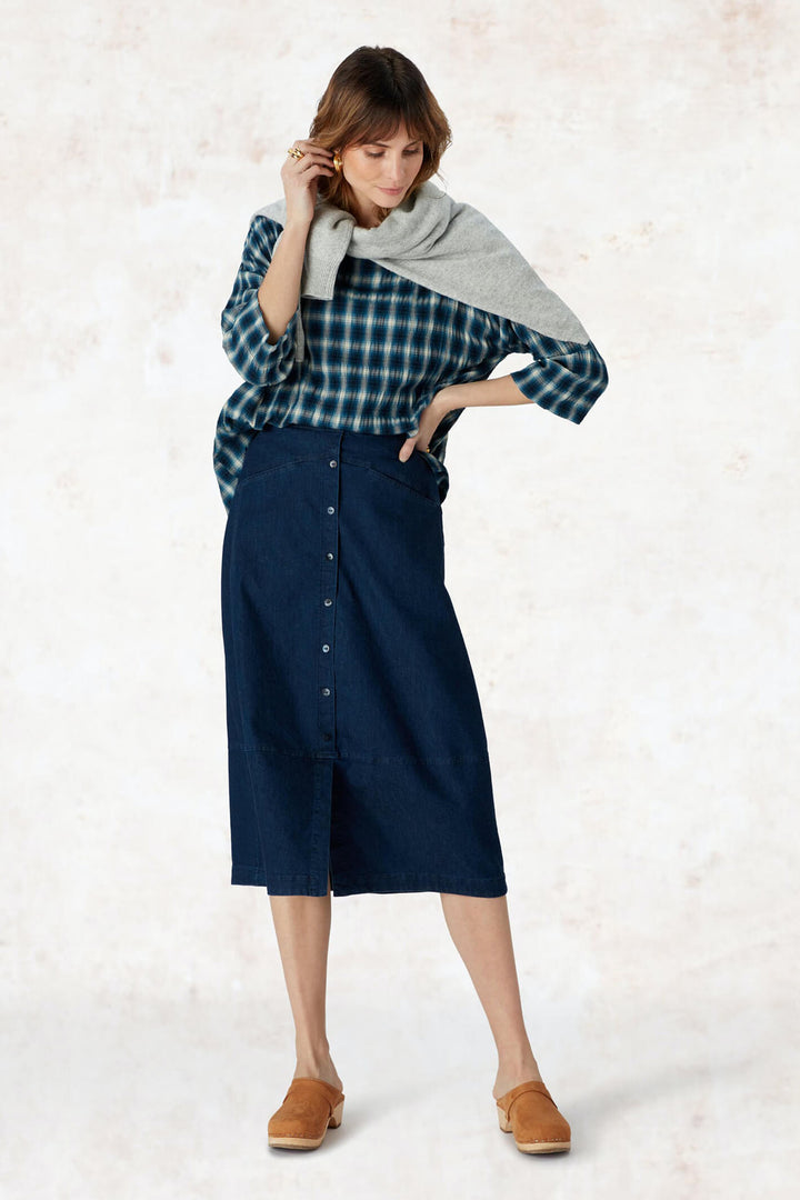 Sahara RES4106-NSD Blue Stretch Denim Skirt