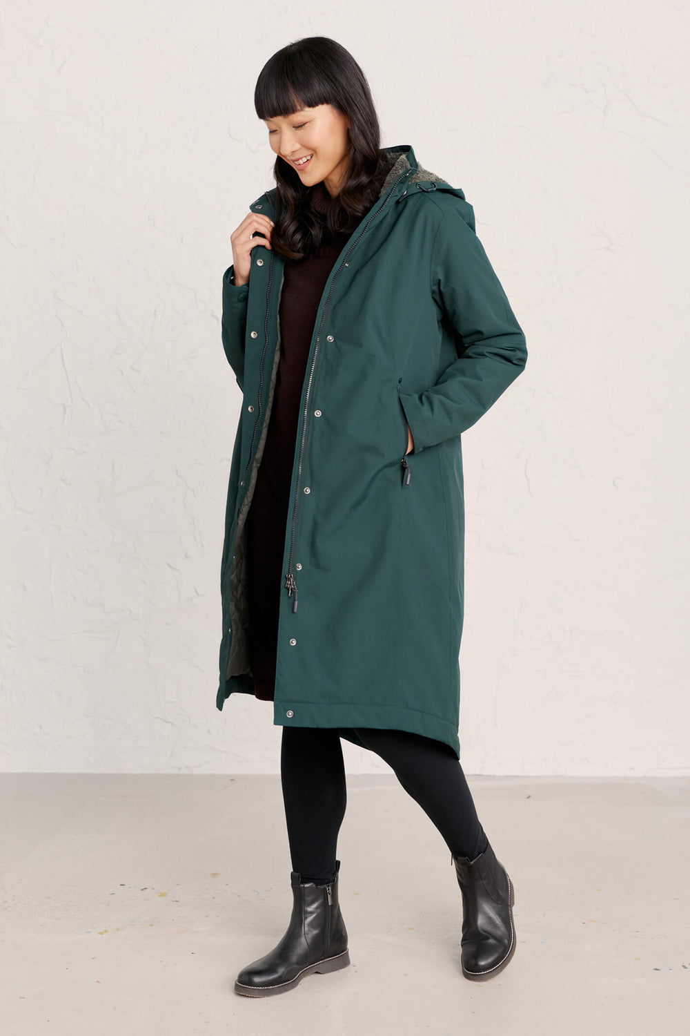 Seasalt 243860 Janelle Green Thicket Raincoat - Shirley Allum Boutique