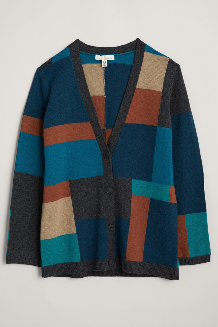 Seasalt 256162 Shorebreak Raincloud Mix Safe Sail Cardigan - Shirley Allum Boutique