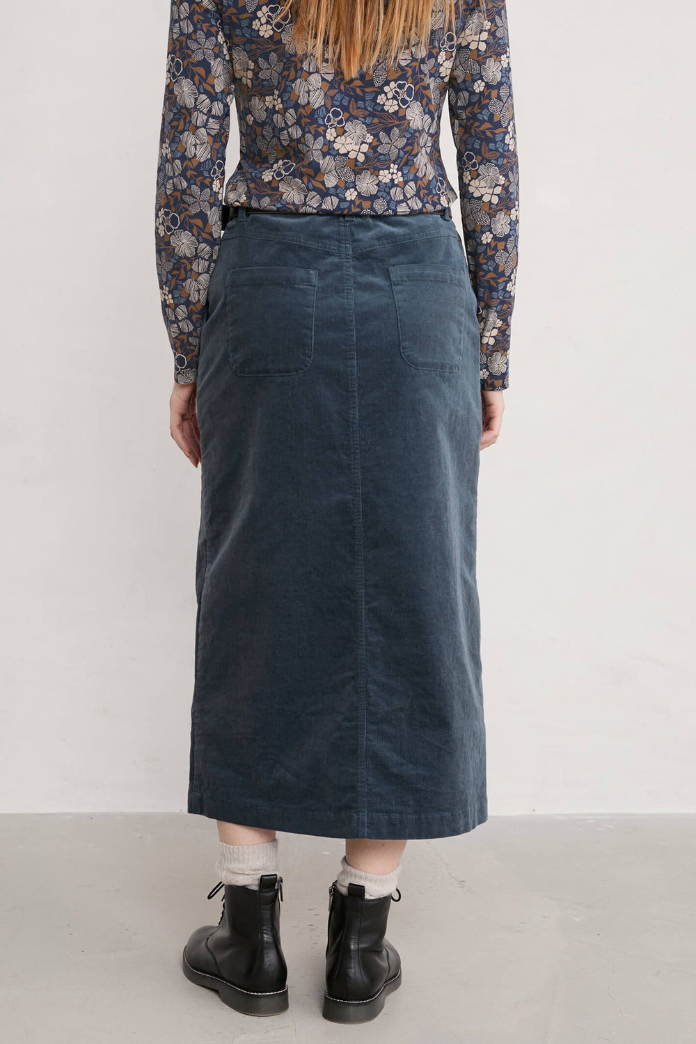 Seasalt 284265 Squid Ink Blue Duality Skirt - Shirley Allum Boutique