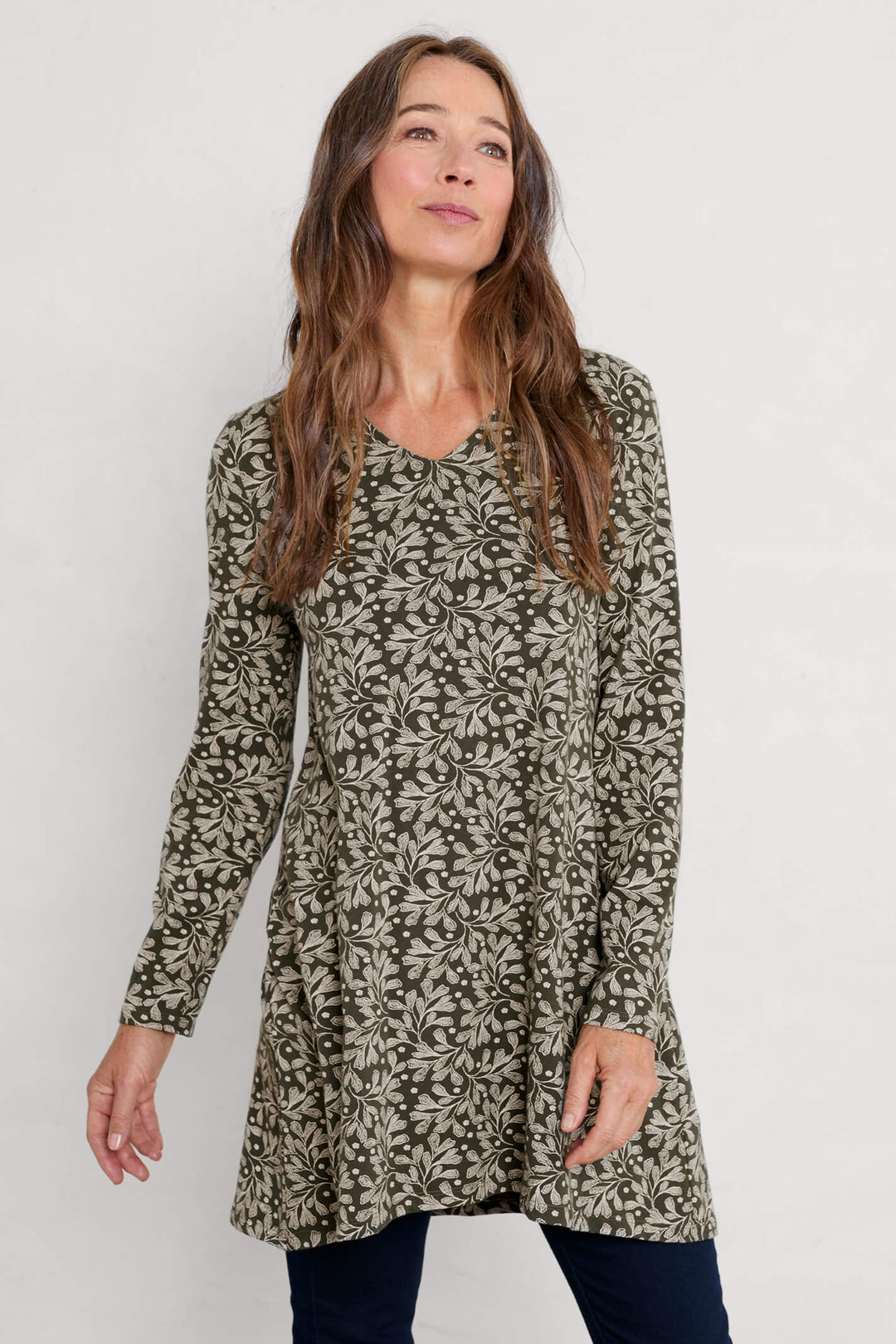 Seasalt 286676 Green Sea Leaf Nori Sea Cruise Tunic - Shirley Allum Boutique