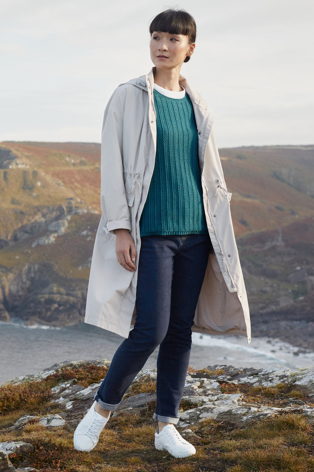 Seasalt B-RN22700-8725 Spring Beech Chalk Grey Coat - Shirley ALlum Boutique