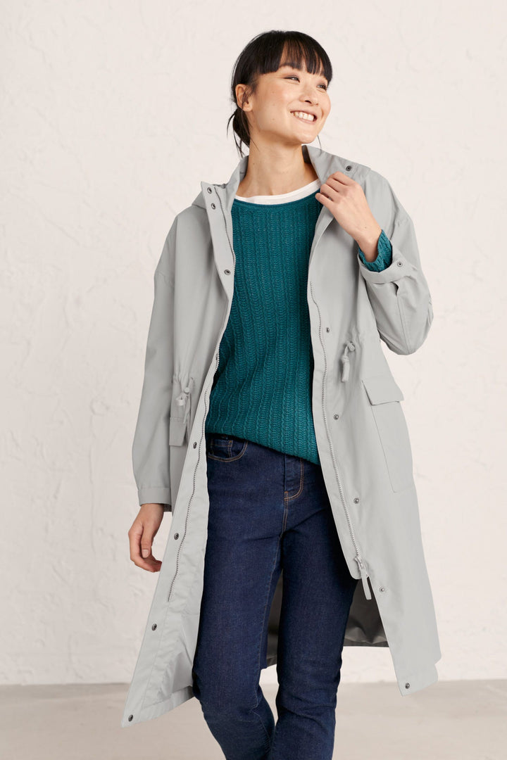 Seasalt B-RN22700-8725 Spring Beech Chalk Grey Coat - Shirley ALlum Boutique