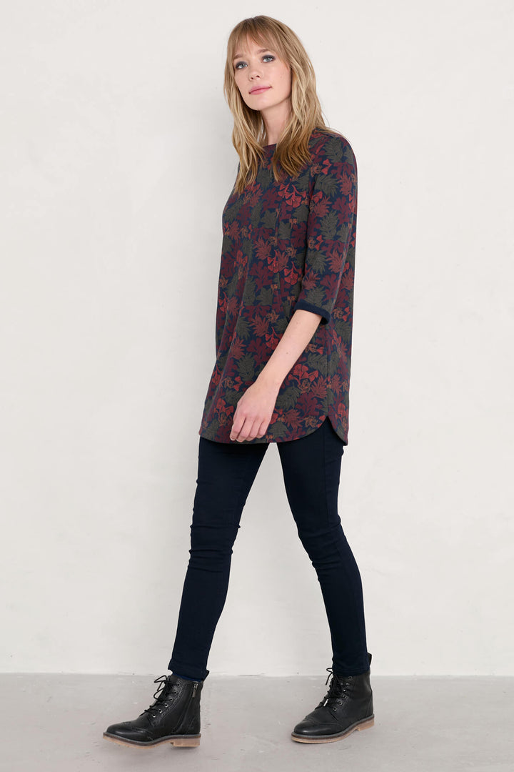 Seasalt B-WM25414-26337 Lino Seaweed Magpie River Meet Tunic - Shirley Allum Boutique