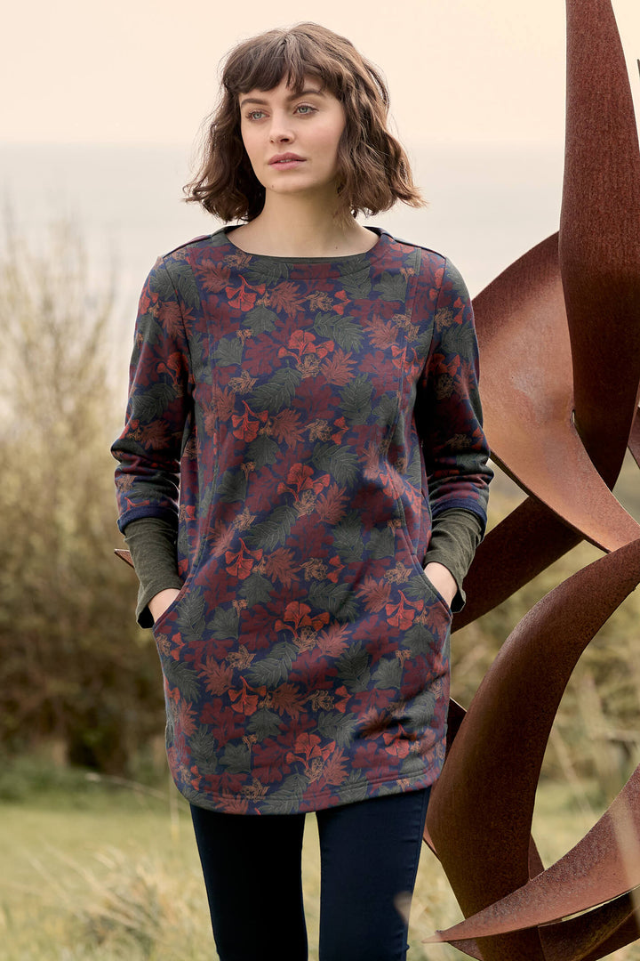 Seasalt B-WM25414-26337 Lino Seaweed Magpie River Meet Tunic - Shirley Allum Boutique