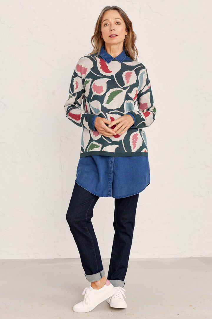 Seasalt B-WM27143-25128 Optimist Vintage Leaf Juniper Jumper
