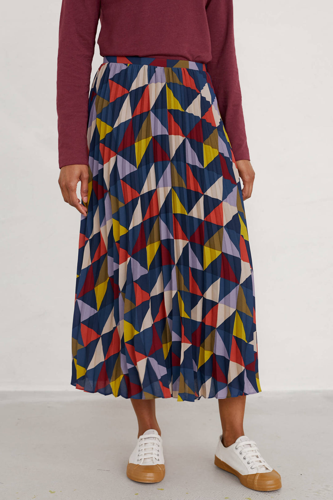 Seasalt B-WM2756-26272 Blanket Geo Magpie Heatherbank Skirt - Shirley Allum Boutique