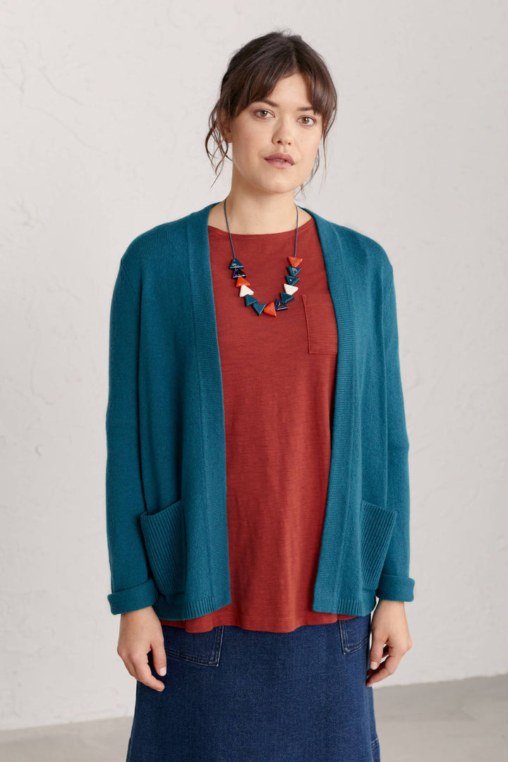Seasalt B-WM28145-25088 Breakers Wreckage Teal Cardigan - Shirley Allum Boutique