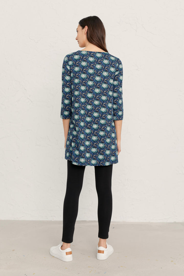 Seasalt Dust Path Winter Bloom Cornish Blue Tunic