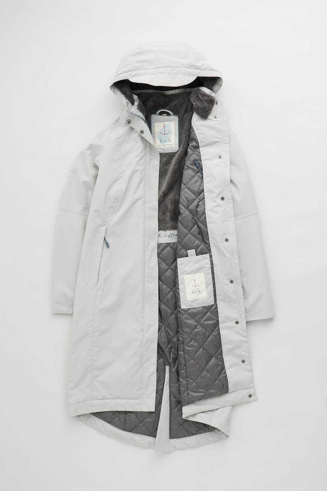 Seasalt Janelle B-RN23701 Chalk Grey Raincoat - Shirley Allum Boutique