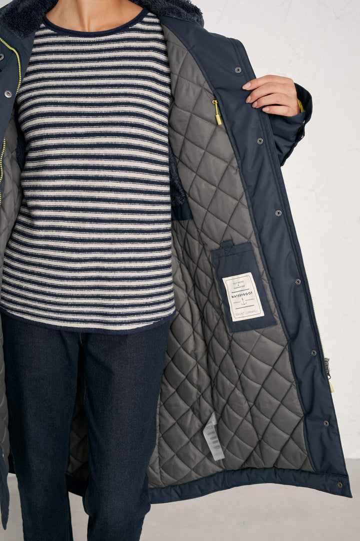 Seasalt Janelle Squid Ink Blue Raincoat - Shirley Allum Boutique