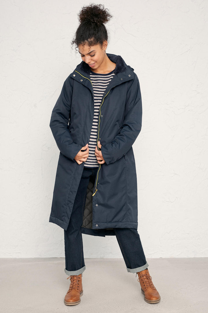 Seasalt Janelle Squid Ink Blue Raincoat - Shirley Allum Boutique